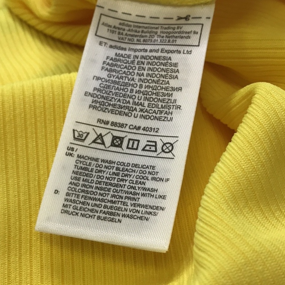 ADIDAS Originals Fashion League Yellow Tank Top - Picture 5 of 10